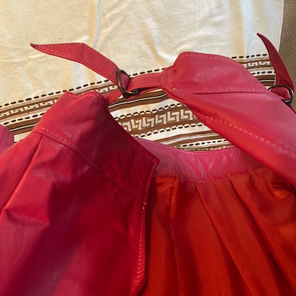 Fuchsia Vintage Leather Jacket - Picture 5 of 5